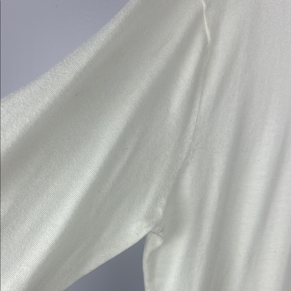 Gant White Cream Cotton Silk Wool Blend Crewneck Sweater Size XL - Picture 4 of 9